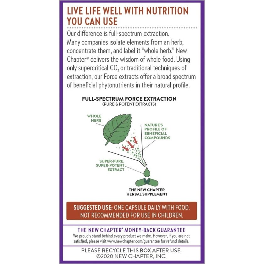 New Chapter Cinnamon Force Supplement Capsules, Pack of 30's