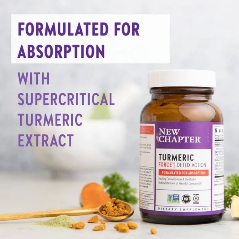 New Chapter Turmeric Force Supplement Capsules, Pack of 30's