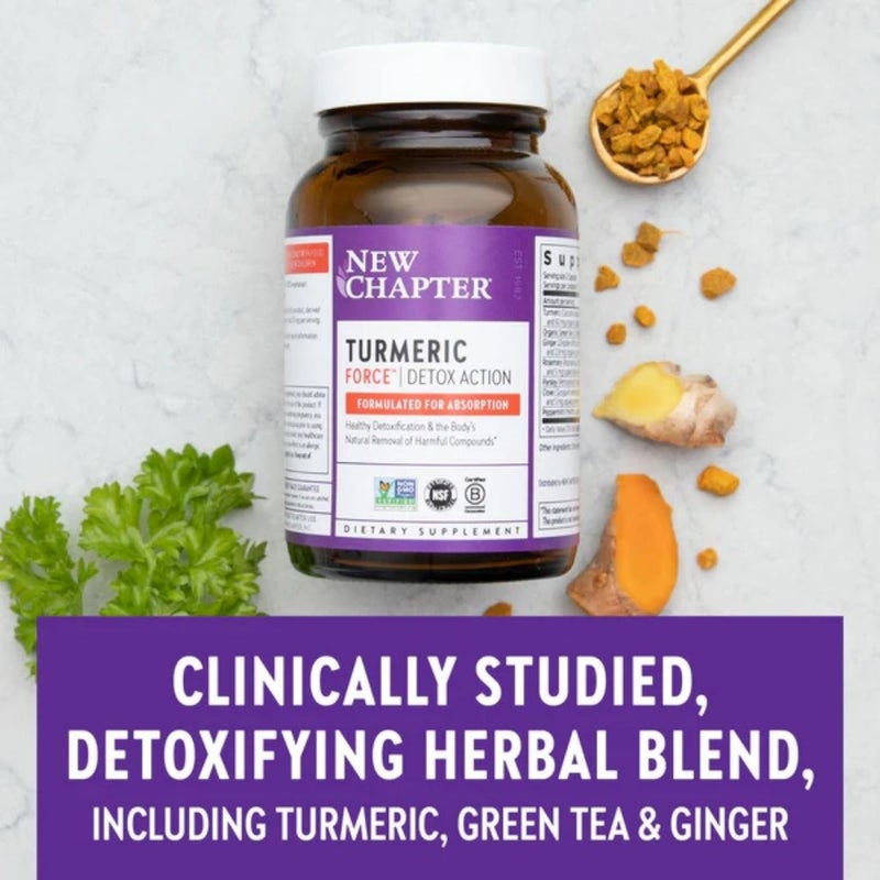 New Chapter Turmeric Force Supplement Capsules, Pack of 30's