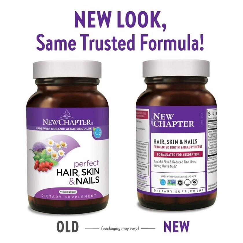 New Chapter Hair, Skin & Nails Supplement Capsules, Pack of 60's