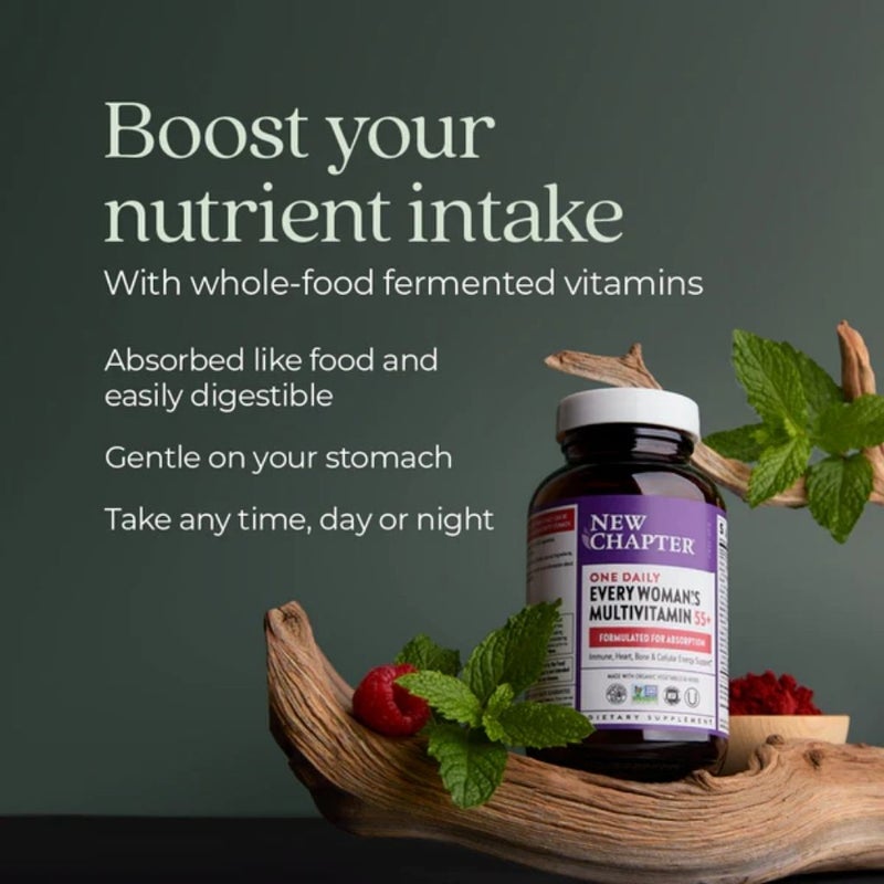 New Chapter Every Woman's One Daily 55+ Multivitamin Tablets, Pack of 72's