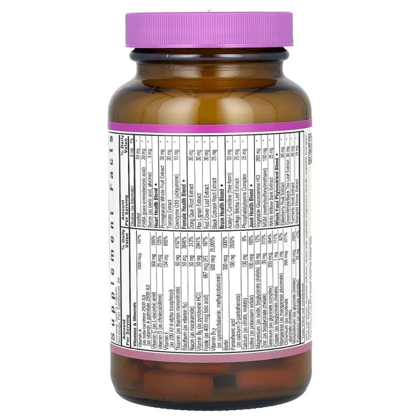 Bluebonnet Age-Less Choice 50+ Women's Multivitamin Supplement Caplets, Pack of 90's