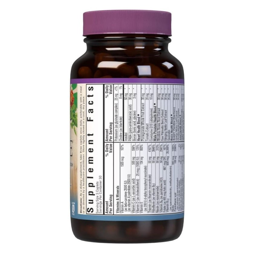 Bluebonnet Age-Less Choice 50+ Men's Multivitamin Supplement Caplets, Pack of 90's