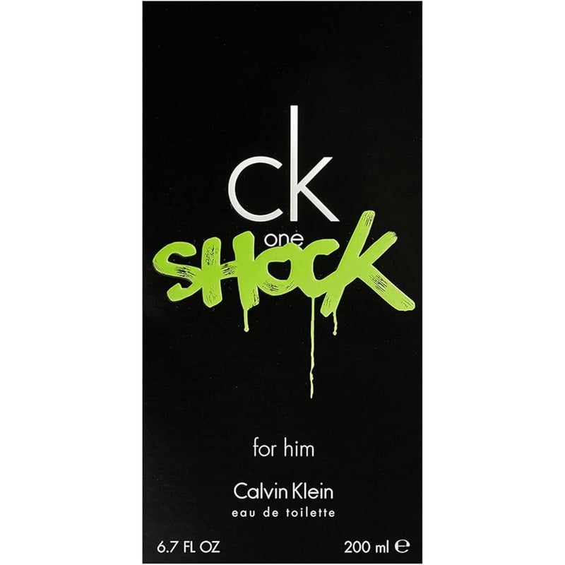 Calvin Klein One Shock Eau De Toilette For Men - Fresh Luxury Fragrance 200ml