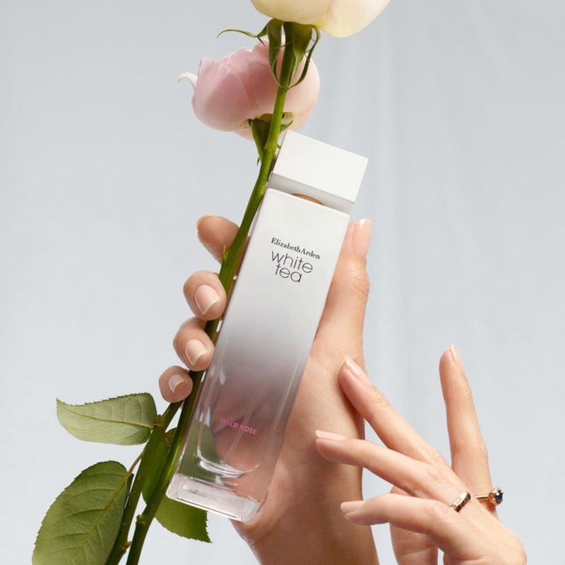 Elizabeth Arden White Tea Wild Rose Eau De Toilette For Women - Floral Luxury Fragrance 100ml