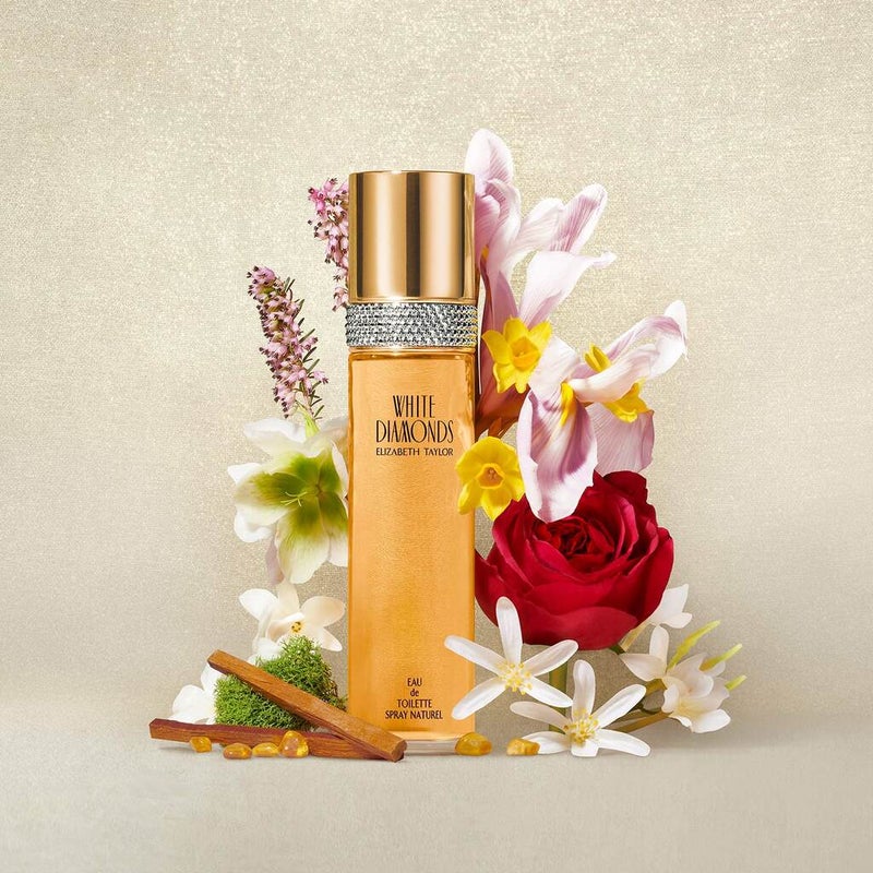 Elizabeth Taylor White Diamonds Eau De Toilette For Women - Floral Luxury Fragrance 100ml 