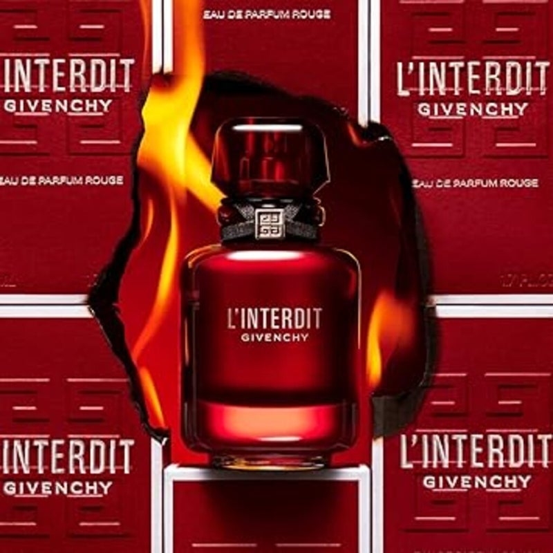 Givenchy L'Interdit Rouge Eau De Parfum For Women - Floral Fragrance 80ml 
