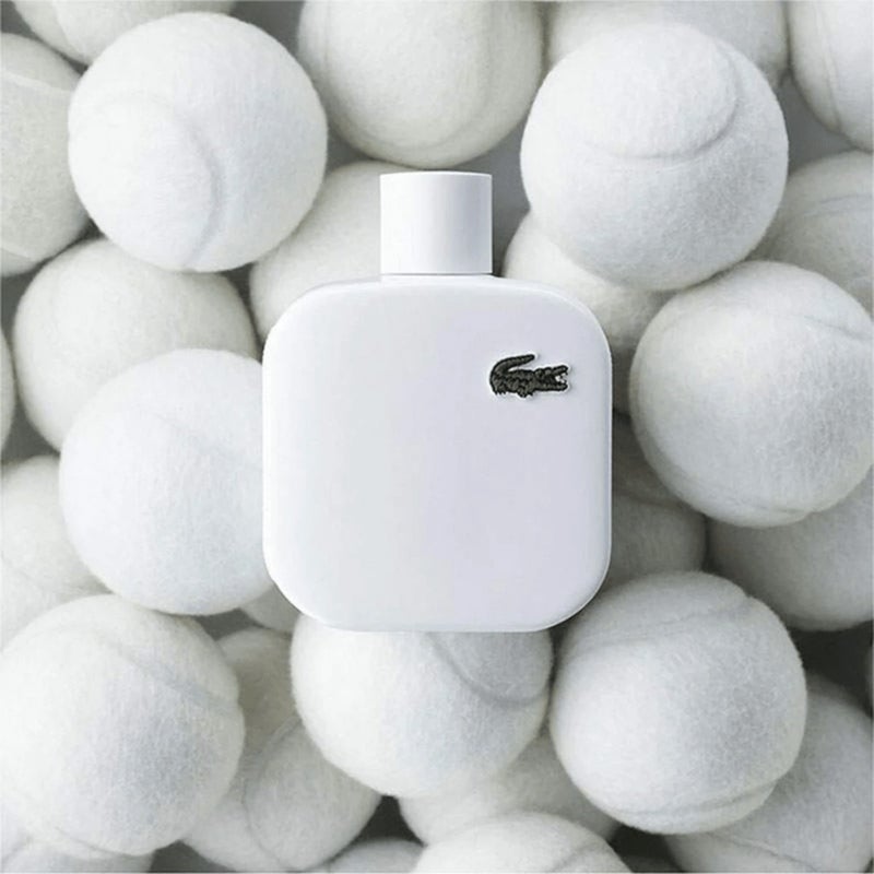 Lacoste L.12.12 Blanc Eau De Toilette For Men - Woody Aromatic Fragrance 100ml