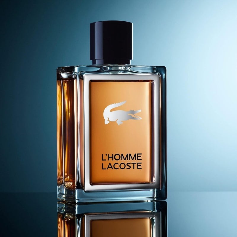 Lacoste L'Homme Eau De Toilette For Men - Woody Spicy Fragrance 100ml
