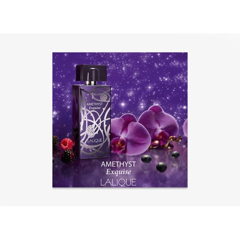 Lalique Amethyst Exquise Eau De Parfum For Women - Floral Fruity Fragrance 100ml