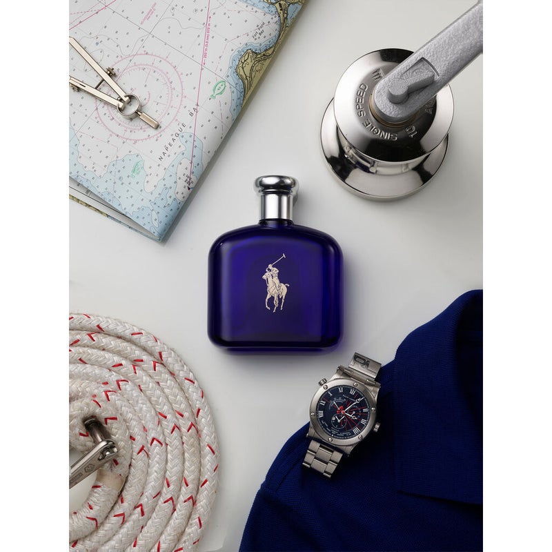 Ralph Lauren Polo Blue Eau De Toilette For Men - Fresh Woody Fragrance 125ml