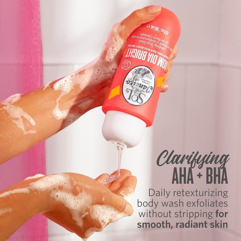 Sol De Janeiro Bom Dia Bright Cheirosa 40 Fragranced Exfoliating Body Wash With AHA & BHA 385ml 