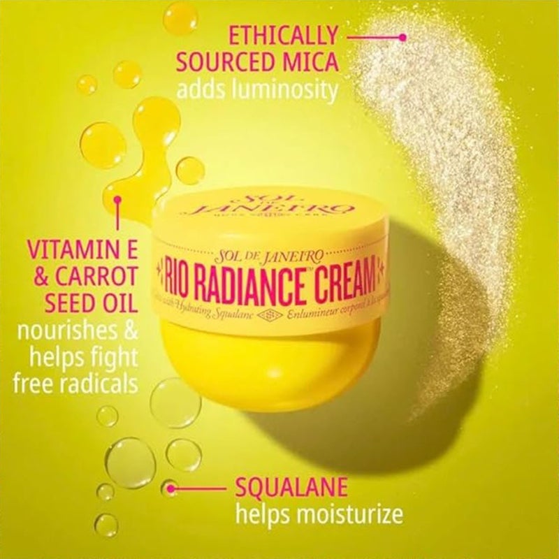 Sol De Janeiro Limited Edition Rio Radiance Body Glow & Hydrating Cream 75ml