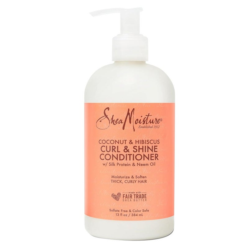 Shea Moisture Coconut & Hibiscus Curl & Shine Hair Conditioner 384ml