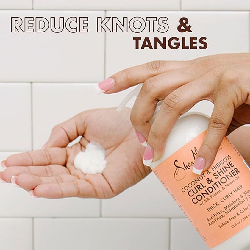 Shea Moisture Coconut & Hibiscus Curl & Shine Hair Conditioner 384ml