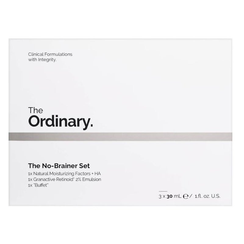 The Ordinary No Brainer Set - NMF + HA Cream, Retinoid 2% emulsion & Buffet Serum 