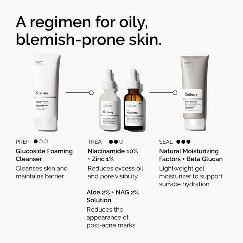 The Ordinary Aloe 2% + NAG 2% Solution For Post Acne Marks 30ml 