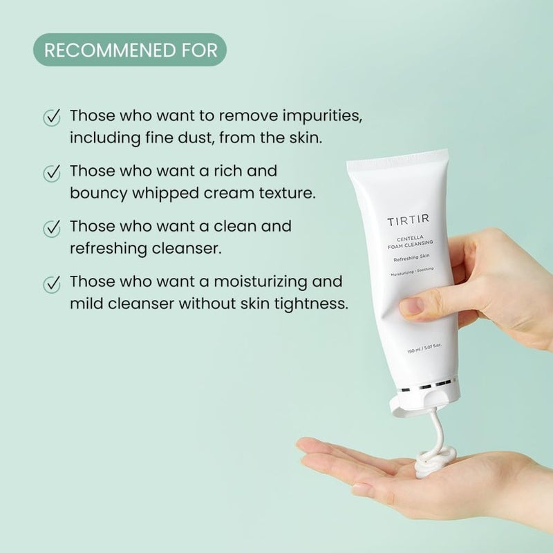 Tirtir Centella Soothing Facial Foam Cleanser 150ml