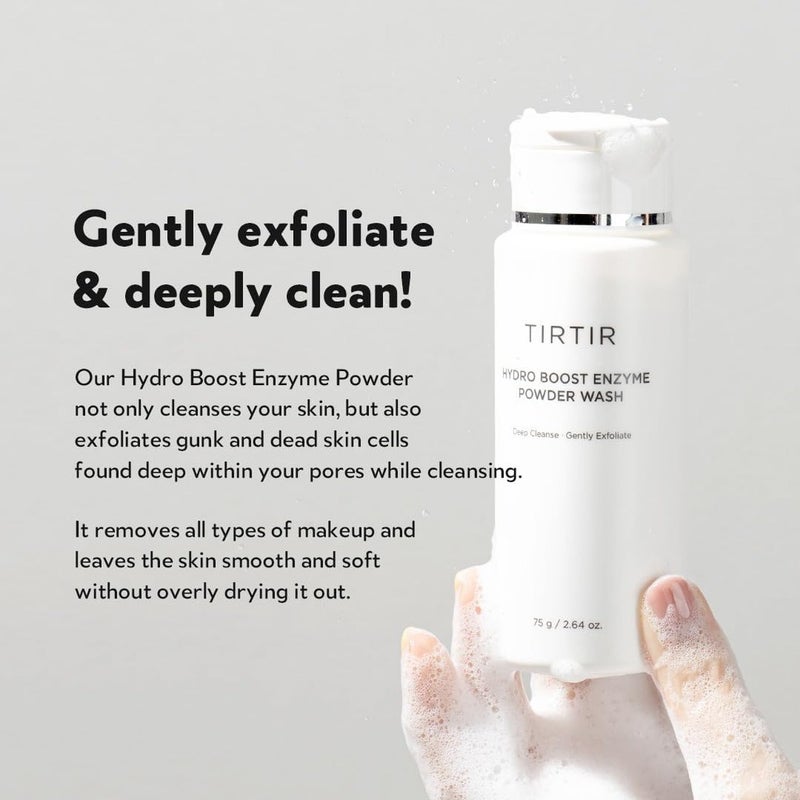 Tirtir Hydro Boost Enzyme Powder Wash Skin Exfoliating Cleanser 75g