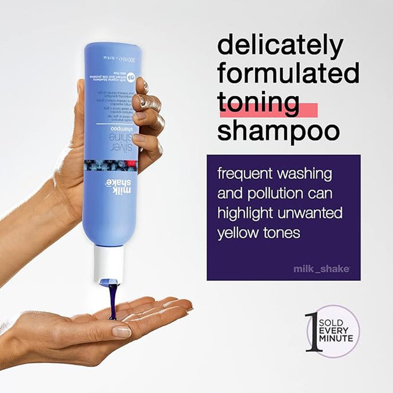 Milk_Shake Silver Shine Hair Shampoo For Blonde & Grey Hair 300ml 