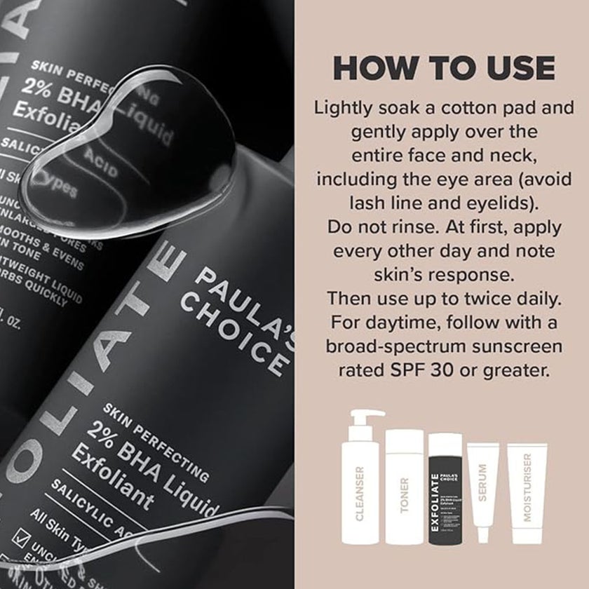 Paula's Choice Skin Perfecting 2% BHA Facial Liquid Exfoliant 118ml