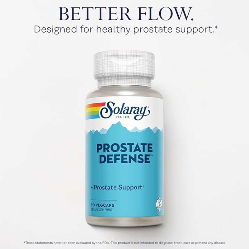 Solaray Prostate Defense Men's Supplement Veg Capsules, Pack of 90's