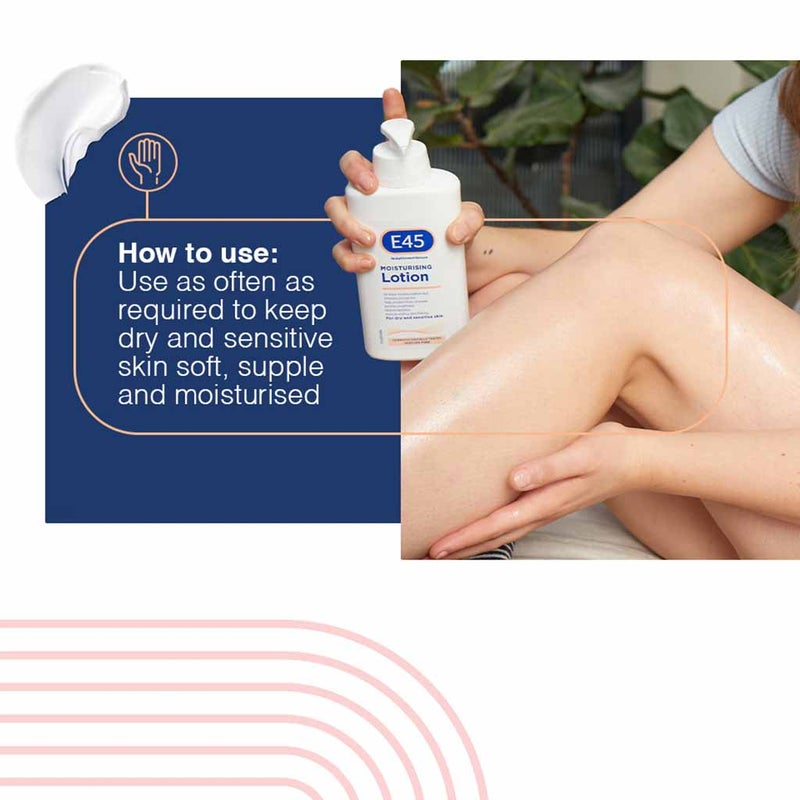 E45 Moisturizing Body Lotion For Dry, Sensitive Skin 500ml