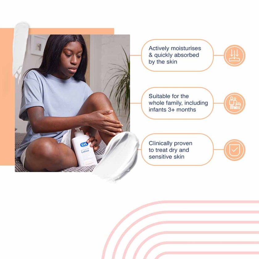 E45 Moisturizing Body Lotion For Dry & Sensitive Skin 500ml