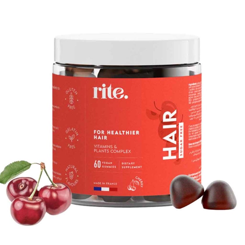 Rite Hair Gummies For Healthier Hair, Pack of 60's