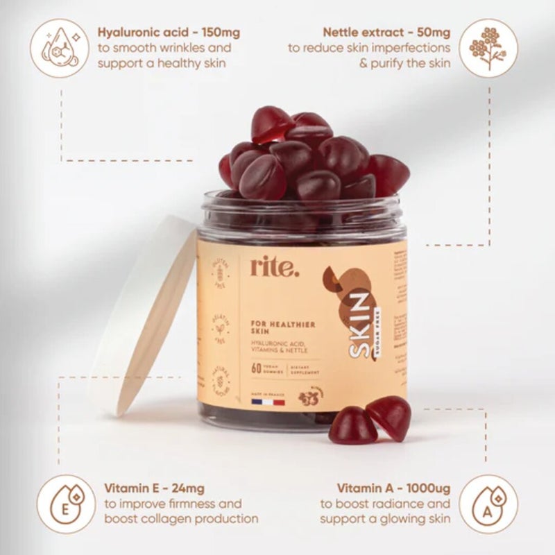Rite Skin Gummies For Healthier Skin, Pack of 60's