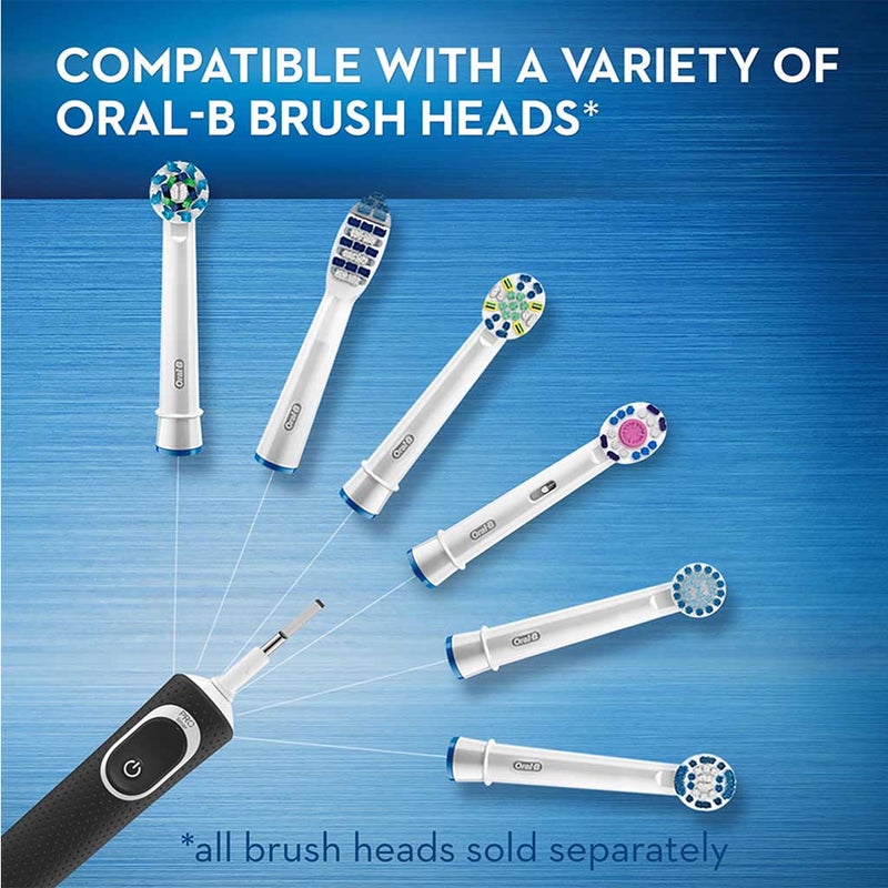 Braun Oral B Vitality 100 Cross Action Electric Rechargeable Toothbrush D100.413.1 - Black & White, TWIN PACK
