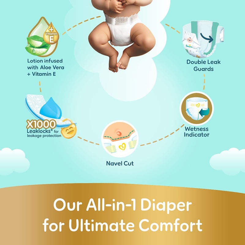 Pampers Ultimate Comfort Size 1, 2-5kg Newborn Diapers, Pack of 22's