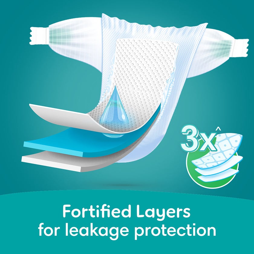 Pampers Rash Protection Size 2, 3-8kg Newborn Diapers, Pack of 23's