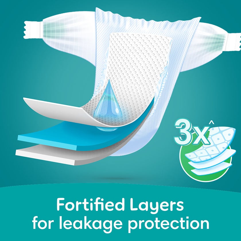 Pampers Rash Protection Size 2, 3-8kg Newborn Diapers, Pack of 64's