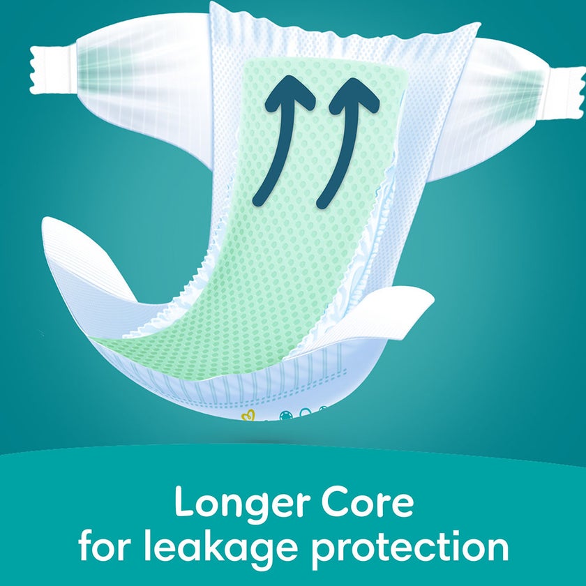 Pampers Rash Protection Size 2, 3-8kg Newborn Diapers, Pack of 64's