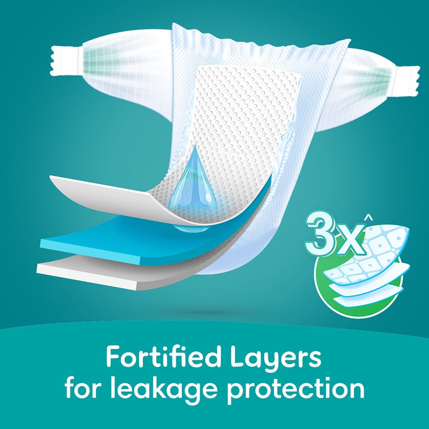 Pampers Rash Protection Size 2, 3-8kg Newborn Diapers, Pack of 84's