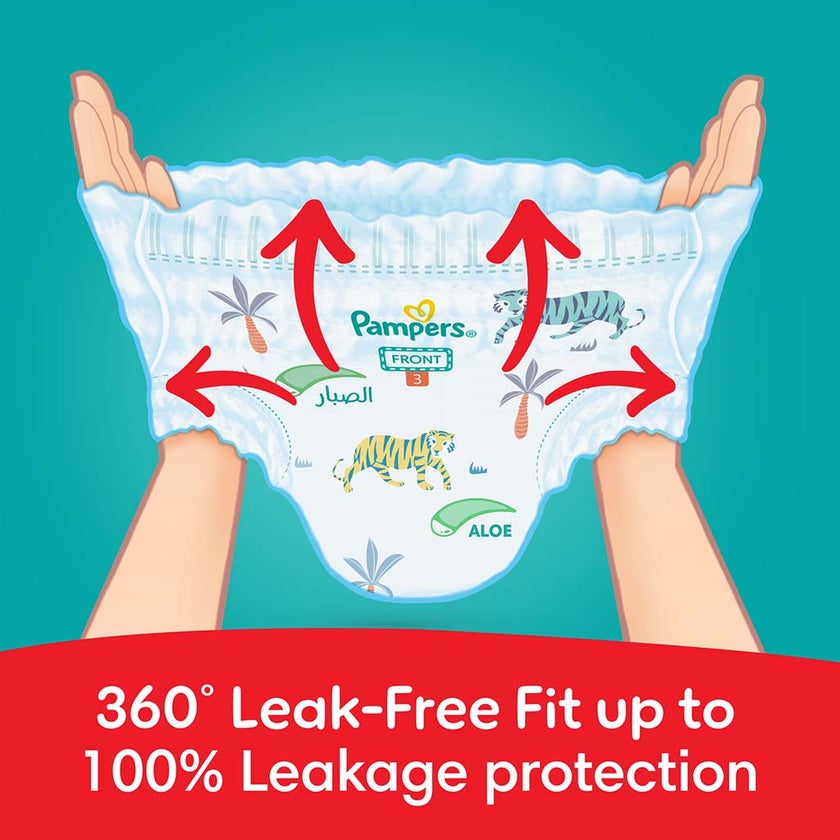 Pampers Rash Protection Size 3, 6-11kg Baby Diaper Pants, Pack of 80's