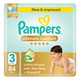 Pampers Ultimate Comfort Size 3, 6-10kg Baby Diapers, Pack of 84's