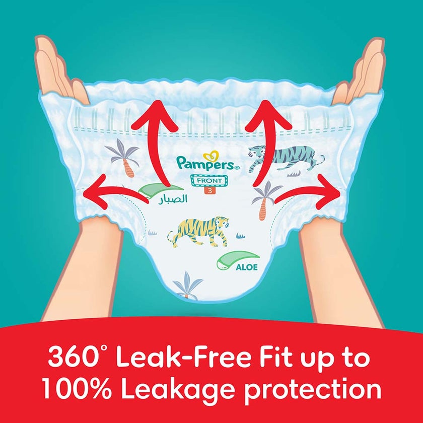 Pampers Rash Protection Size 3, 6-11kg Baby Diaper Pants, Pack of 120's