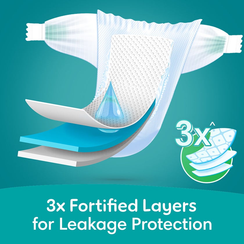 Pampers Rash Protection Size 4, 9-14kg Baby Diapers, Pack of 44's