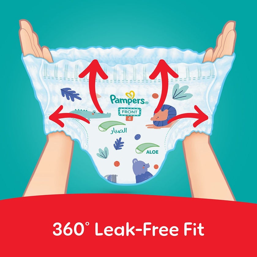 Pampers Rash Protection Size 4, 9-14kg Baby Diaper Pants, Pack of 52's