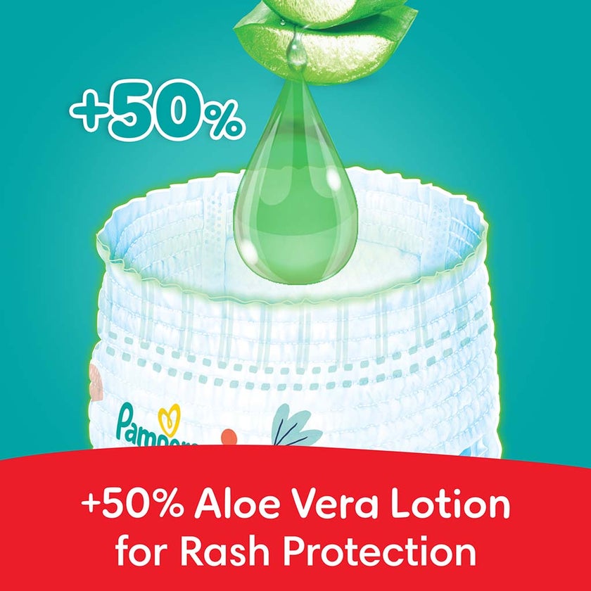 Pampers Rash Protection Size 4, 9-14kg Baby Diaper Pants, Pack of 52's