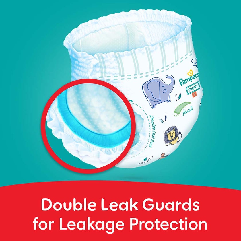 Pampers Rash Protection Size 5, 12-18kg Baby Diaper Pants, Pack of 22's