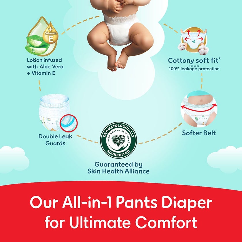 Pampers Ultimate Comfort Size 5, 12-18kg Baby Diaper Pants, Pack of 42's