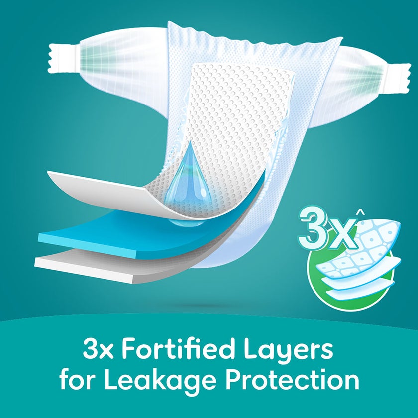 Pampers Rash Protection Size 5, 11-16kg Baby Diapers, Pack of 104's