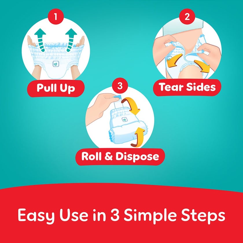 Pampers Rash Protection Size 6, 16+kg Baby Diaper Pants, Pack of 19's