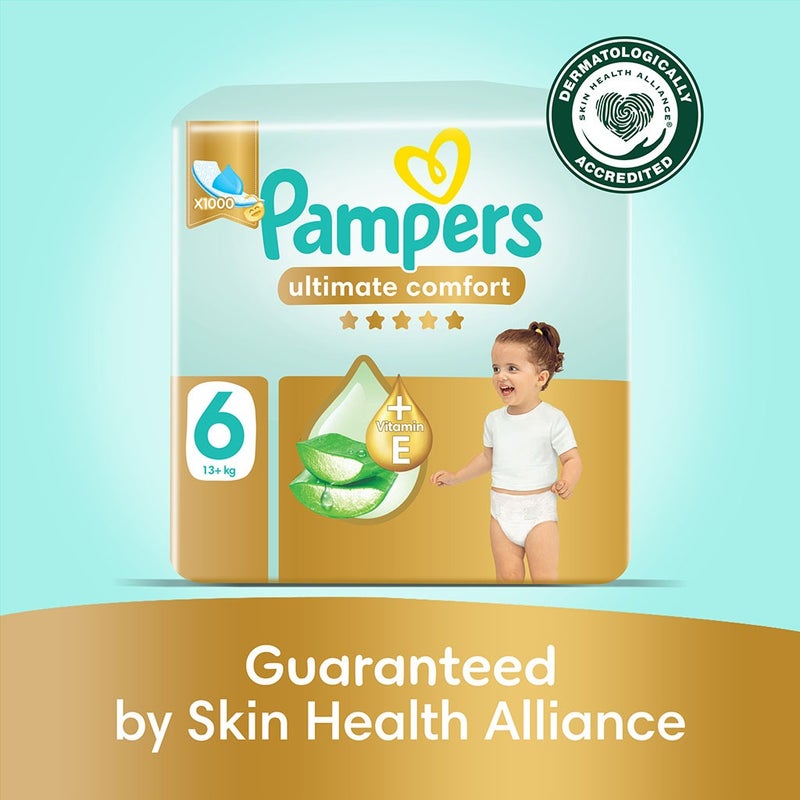 Pampers Ultimate Comfort Size 6, 13+kg Baby Diapers, Pack of 36's