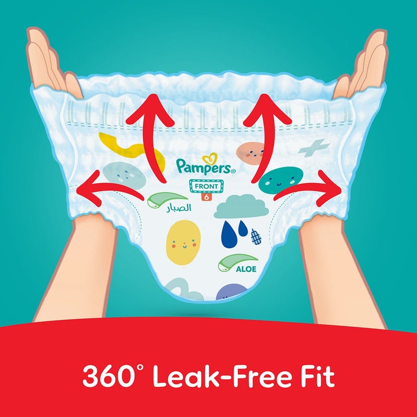 Pampers Rash Protection Size 6, 16+kg Baby Diaper Pants, Pack of 68's