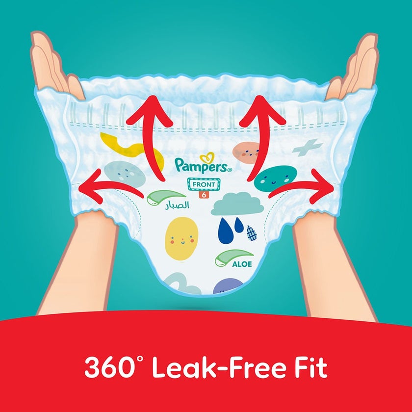 Pampers Rash Protection Size 6, 16+kg Baby Diaper Pants, Pack of 44's