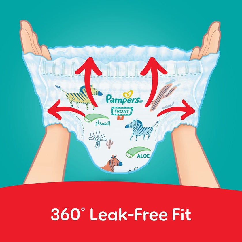 Pampers Rash Protection Size 7, 17+kg Baby Diaper Pants, Pack of 40's